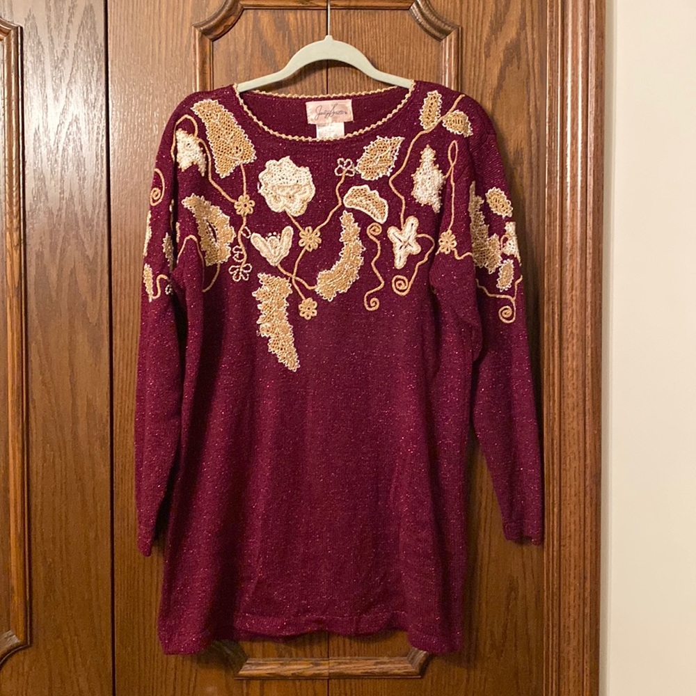 Sparkly fancy women’s sweater size M